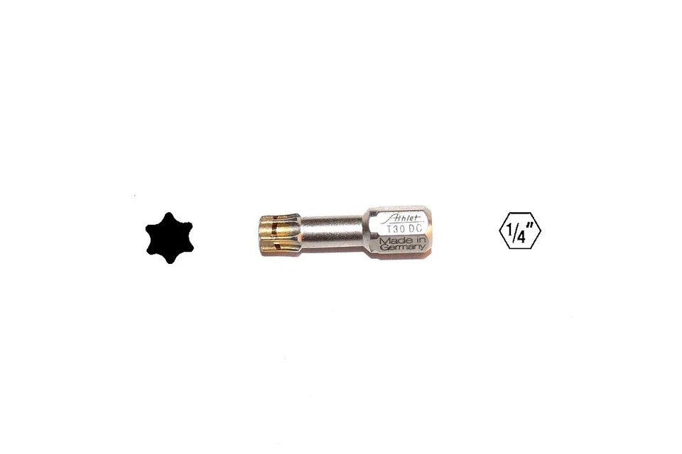 1 Foret Diamant Torx T 10, 15, 20, 25, 27, 30, 40 x 25 Torsion, Torxbit - Photo 1/1