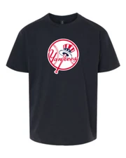NY Yankees Graphic Logo T-Shirt, New York Baseball Unisex Short Sleeve,