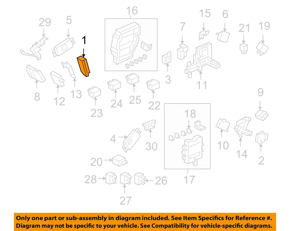 Used Fuel Pump Control Module fits: 2005 Acura Rl Fuel Pump LH dash Grade A - Изображение 3 из 4