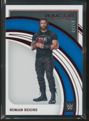 Roman Reigns 2022 WWE Immaculate Collection Red Base #59 8/40