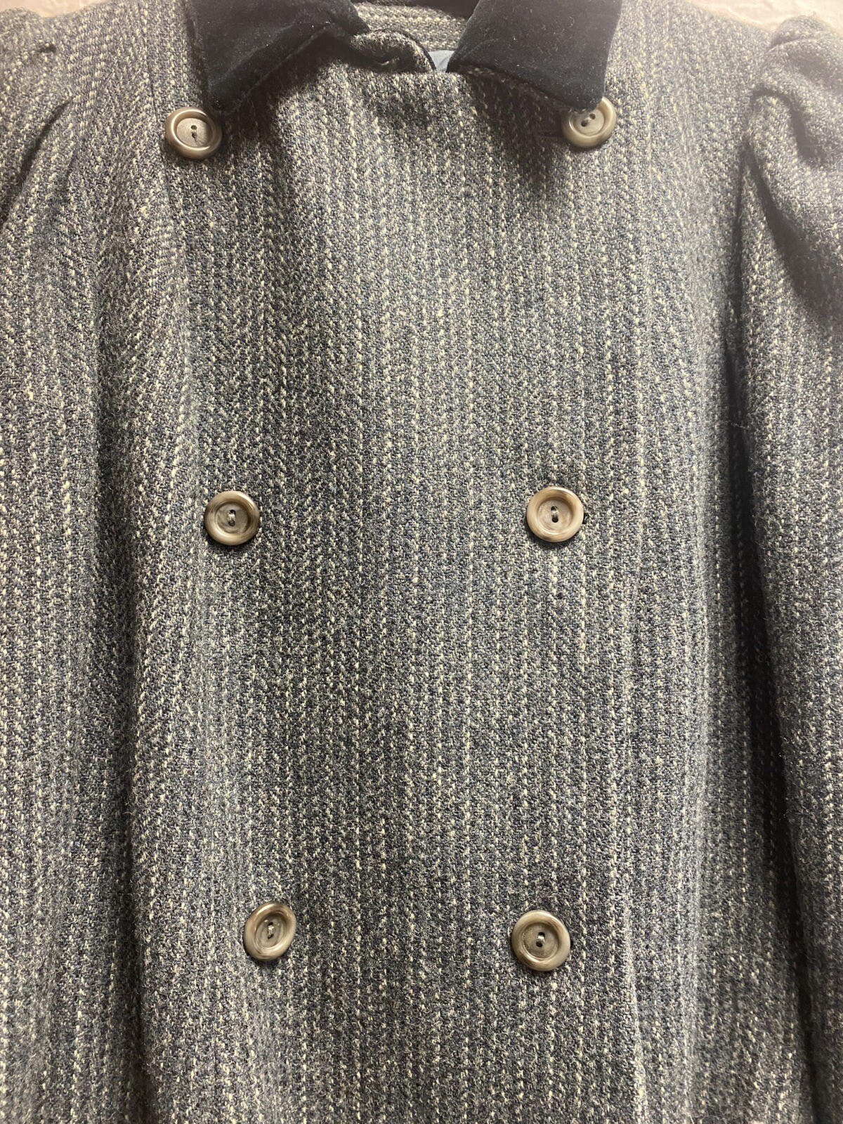 Vintage Laura Ashley Cambrian Welsh Wool Coat Size 12 eBay