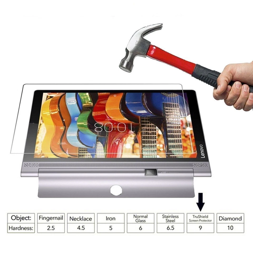Lenovo Yoga Tab 3 Pro Plus Tab P11 Tempered Glass Screen Protector 9H Hardness - Image 2 of 4