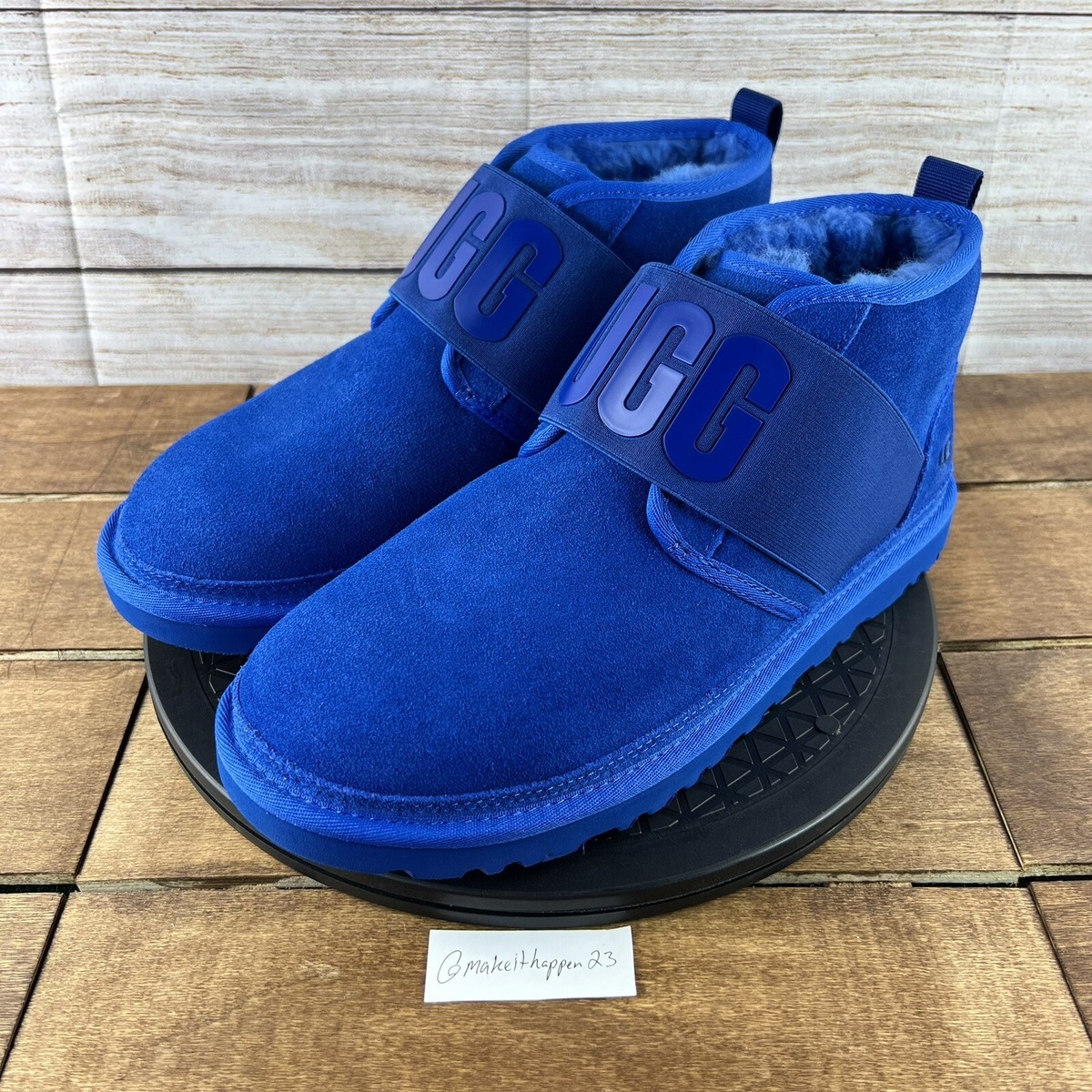 UGG Neumel II Graphic SHEEPSKIN Wool Lining Chukka Blue  display picture 1