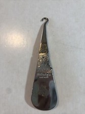 Vintage - Metal Milady's Shoe Horn With Buttonhook - Petty's Bootery Pittsburgh