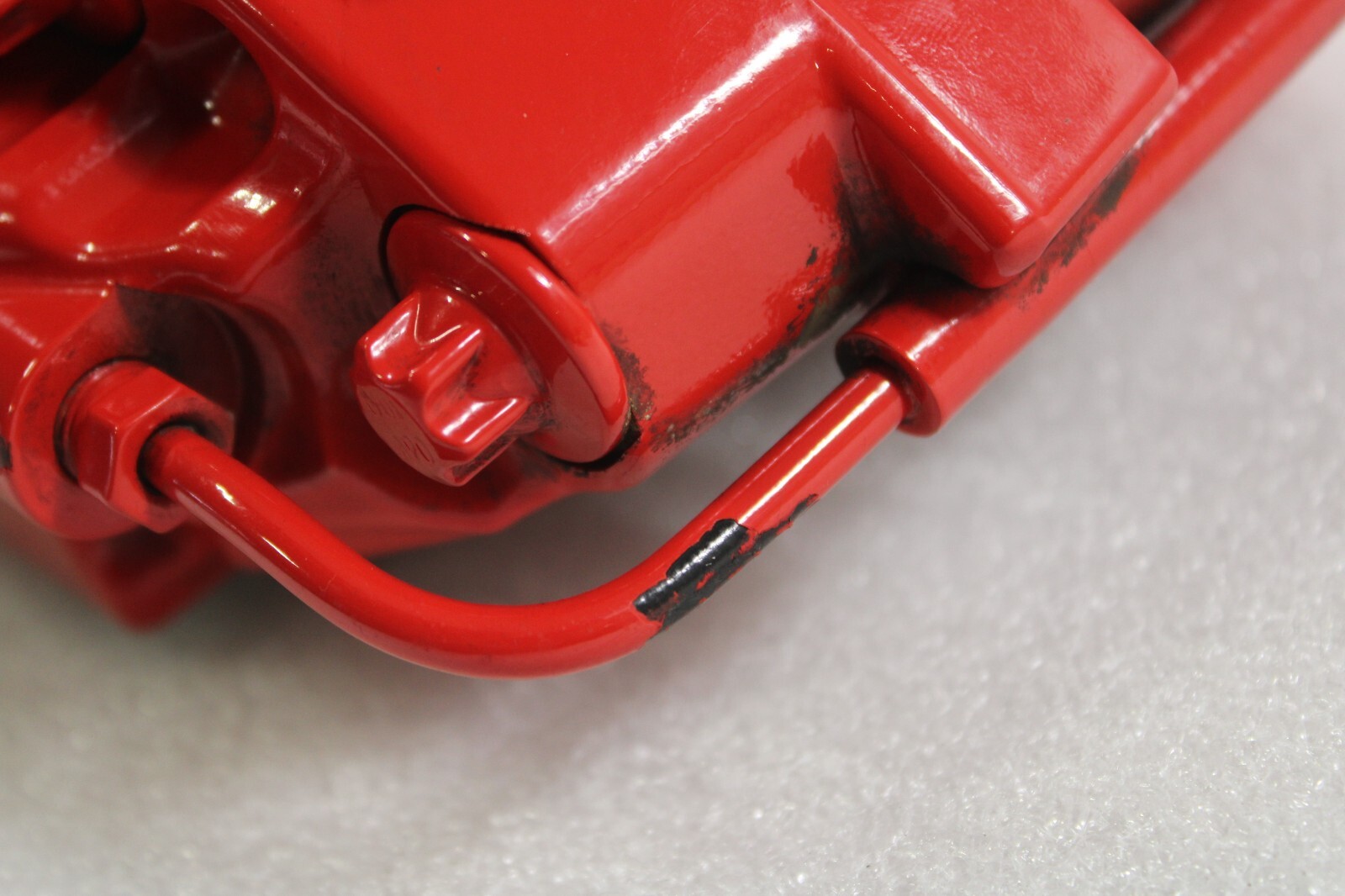 Lamborghini Huracan, LP580, LH, Rear Brake Caliper, Red, Used, P/N 4T0615405AH
