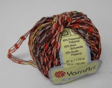 YarnArt Monet Ribbon Ladder Trellis Orange Br...