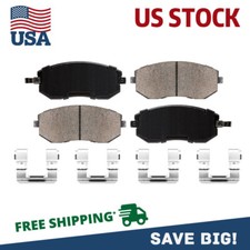 For 9-2X Baja Forester Impreza Legacy Outback Front Ceramic Brake Pads w/Clips