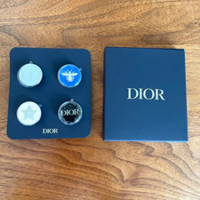 Christian Dior Set of 4 Pin Badge Brooch Pins Novelty Logo Bee Star CD