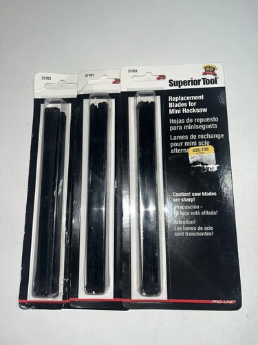 37701 superior tool mini hacksaw blades 3 pack 30 Blades