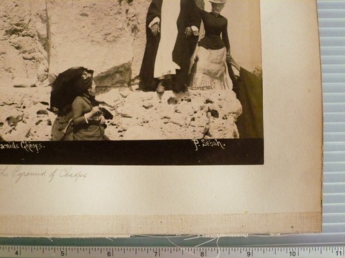 (2) Vintage Photo Photograph Print - Pascal Sebah Egypt Pyramid Cairo Cheops - Picture 11 of 12