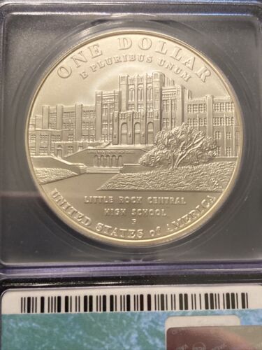 2007 P Little Rock Silver Dollar ICG MS69 Desegregation Commemorative Unc - Picture 3 of 8
