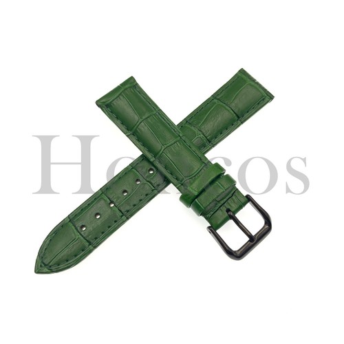 12 13 14 15 16 MM Watch Band Strap Genuine Leather Alligator Tank Buckle - Picture 62 of 97