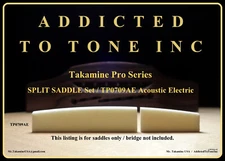 Takamine Pro Series SPLIT SADDLE / Genuine OEM Part / unfinished BONE -TP0709AE