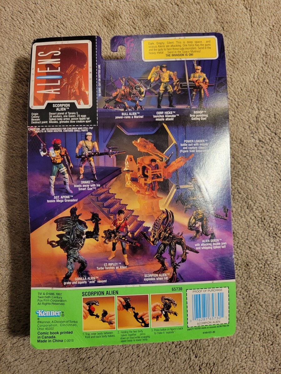 ALIENS SCORPION ALIEN WITH FACE HUGGER ACTION FIGURE. 1992. MOC | eBay