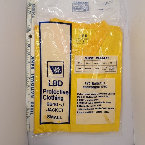 rain jacket with detachable hood, size small