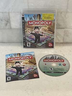 Playstation 3 PS3 Monopoly Classic & World Edition Boards CIB Complete Game