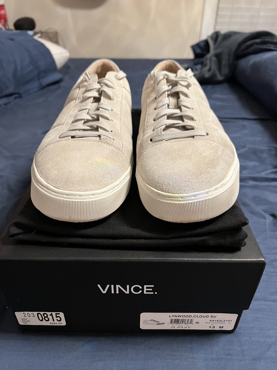 Vince Men's Lynwood Fashion Sneaker Cloud Suede Size 13 M