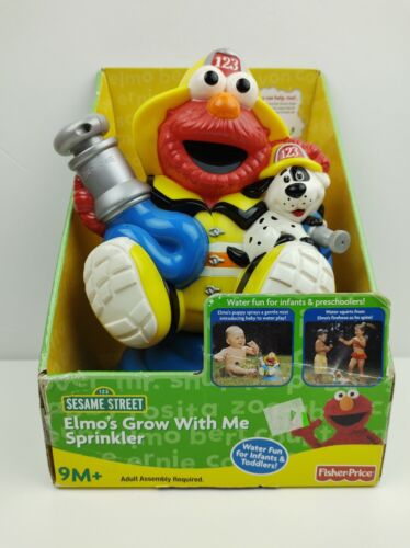 Elmo Grow With Me Sprinkler Fisher Price 2007 Mattel Sesame Street Brand New - 第 1/5 張圖片