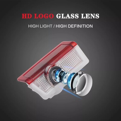 2X Led Door Light Projectors For Mercedes A B C E M GL GLA GLB GLC GLE GLS  EQA