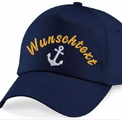 Mein Cap BESTICKT mit eigenem Design Name Logo Wappen Wunschtext Spruch Verein