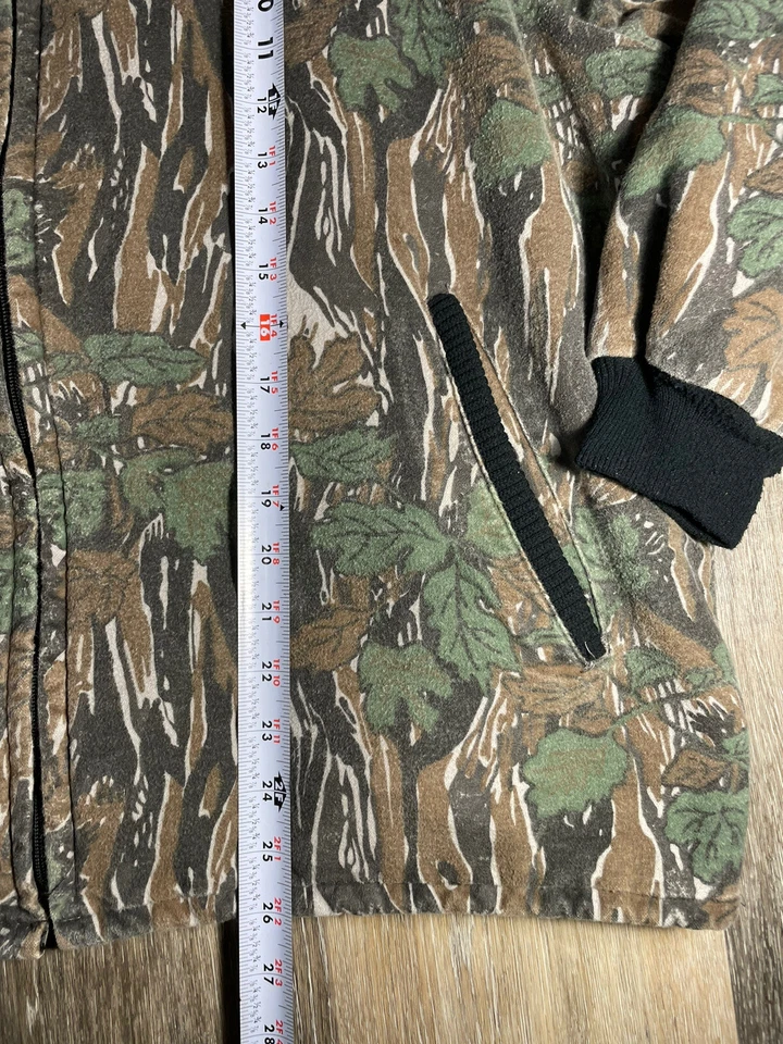 Chaqueta Camuflaje Ideal Para Hombre Hoja Grande Gamuza Caza Bosque De Colección EE. UU. Foto 4 de 4