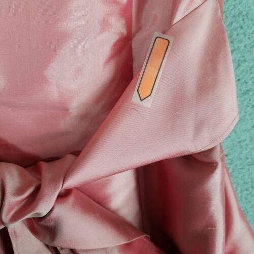 Ann Taylor Bridesmaid Dress Women's 6 Pink Silk Midi Front Tie Fit Flare Wedding - Picture 7 of 24