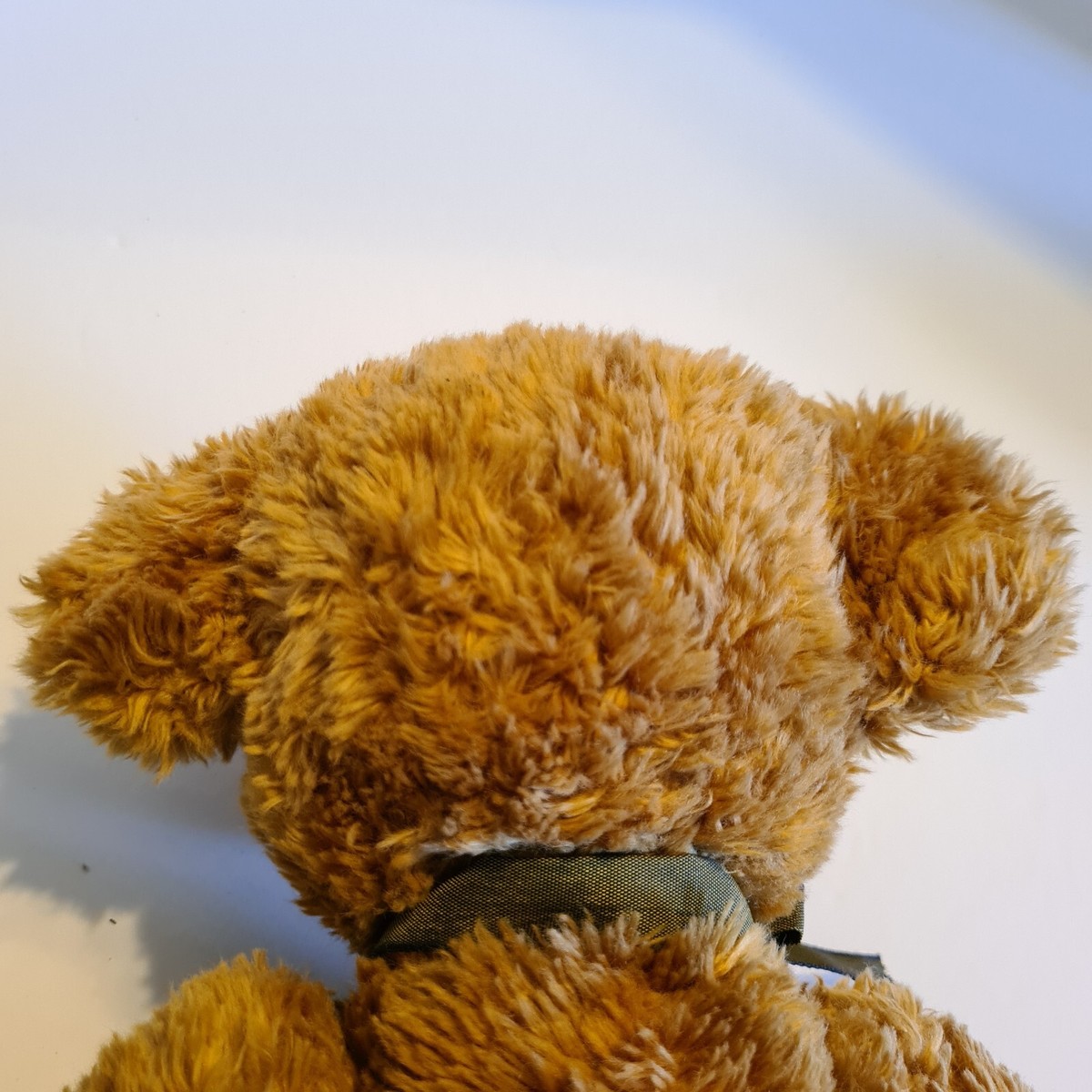 Russ Berrie Sutton Stuffed Animal Teddy Bear With Green Ribbon | eBay