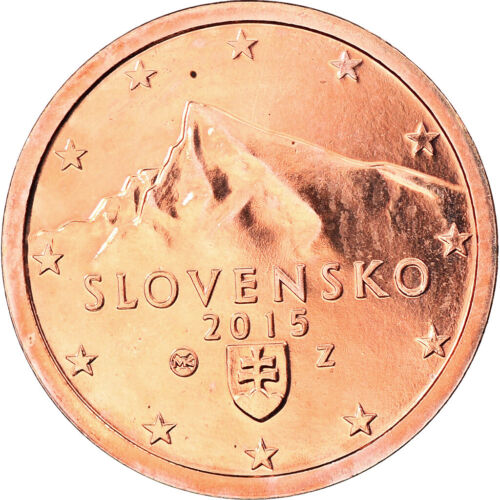 [#796068] Slowakei, 2 Euro Cent, 2015, UNZ, Copper Plated Steel, KM:New - Zdjęcie 1 z 2