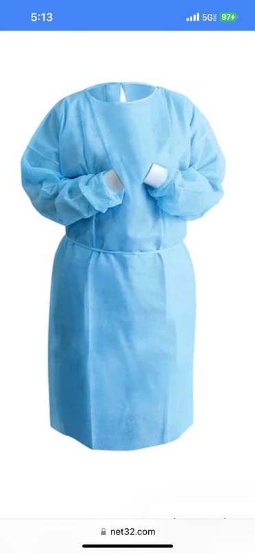 NEW 5 Disposable XL Non-Surgical Class I Devices Gowns Individually SEALED