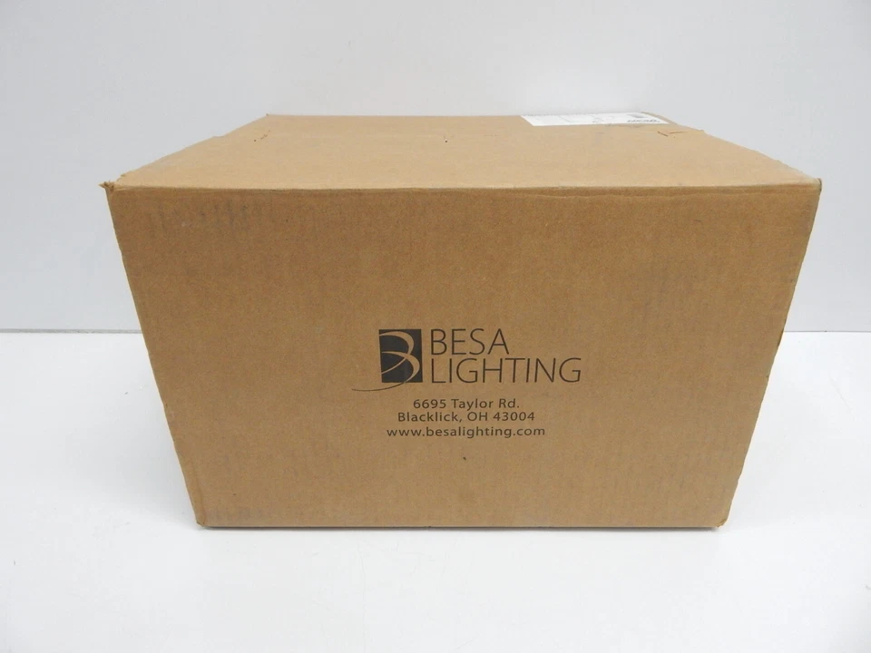 Aplique de pared Besa Lighting 7089BD-E1-PN Tamburo 8 1 luz, vidrio artístico damasco negro Foto 2 de 3