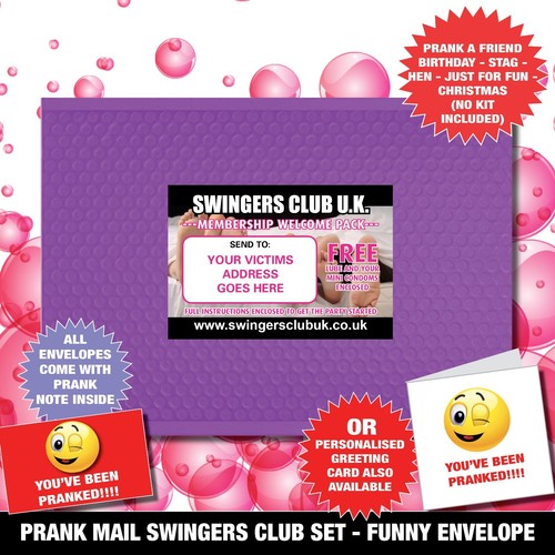 Prank Mail SWINGERS CLUB 100% anonymous prank - Adult RUDE VALENTINE SEX 9 - Picture 7 of 7