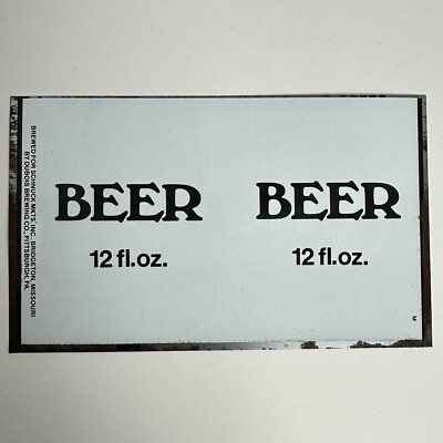 Vintage Generic Brand Beer Dubois Brewing Company Flat Unrolled Steel Beer Can
