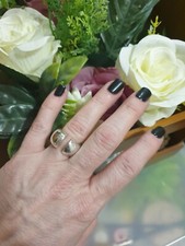 Authentic CHANEL Sterling Silver 925 Ring UK size L US 6