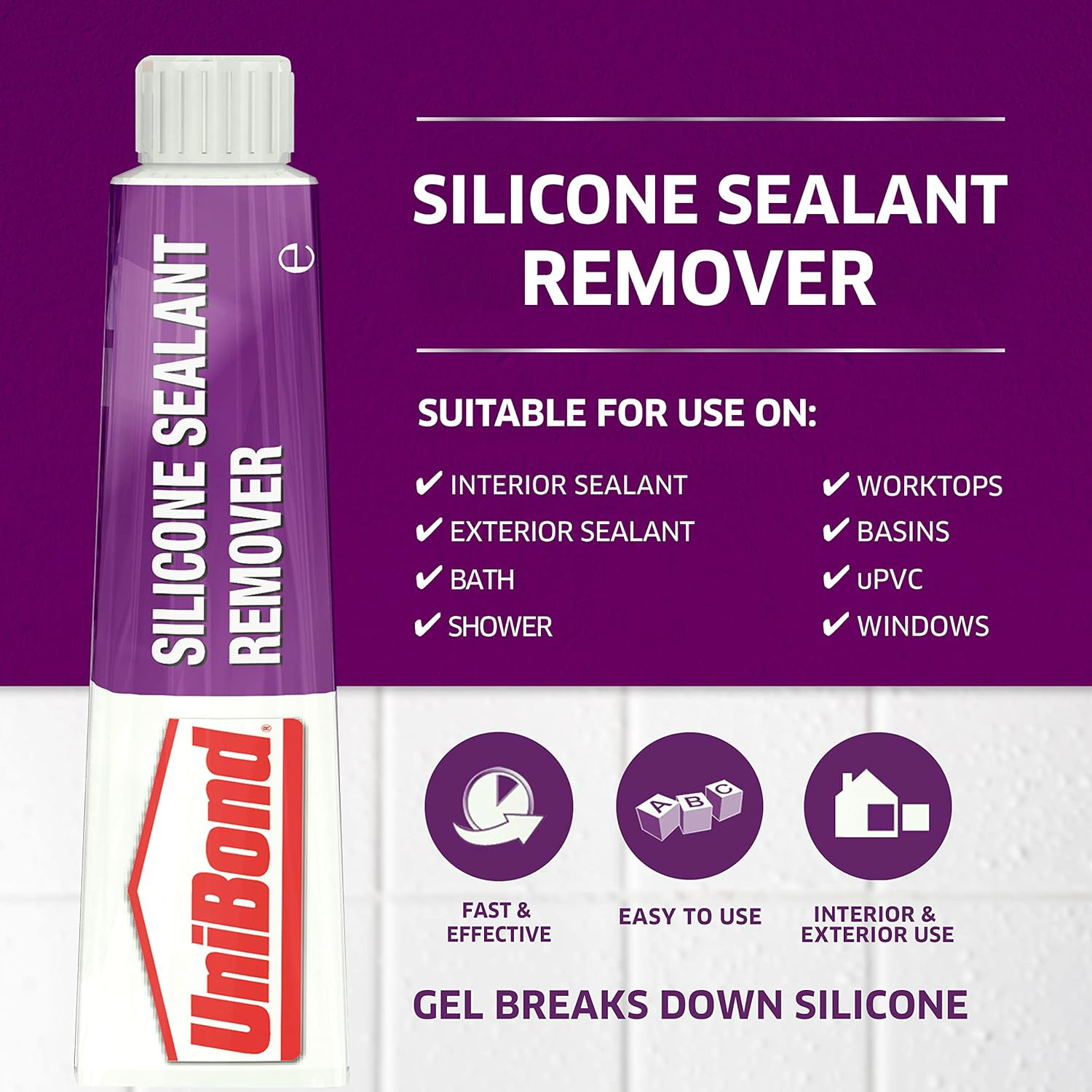 Unibond 1584200 Silicone Sealant Remover, Effective Sealant Remover for
