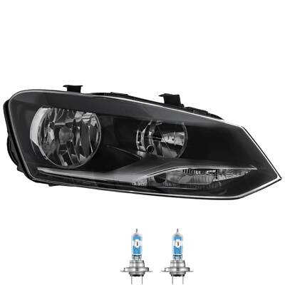 Scheinwerfer rechts Chrom H7/H7 für VW Polo 6R 6C 6R_ inkl. Osram Lampen