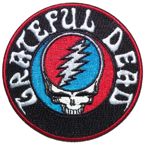 GRATEFUL DEAD STEAL YOUR FACE LOGO GEWEBT AUFNÄHEN PATCH OFFIZIELL LIZENZIERT - Bild 1 von 4