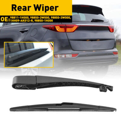 For 2010 - 2017 Hyundai Tucson Rear Window Windshield Wiper Arm With Blade Set 