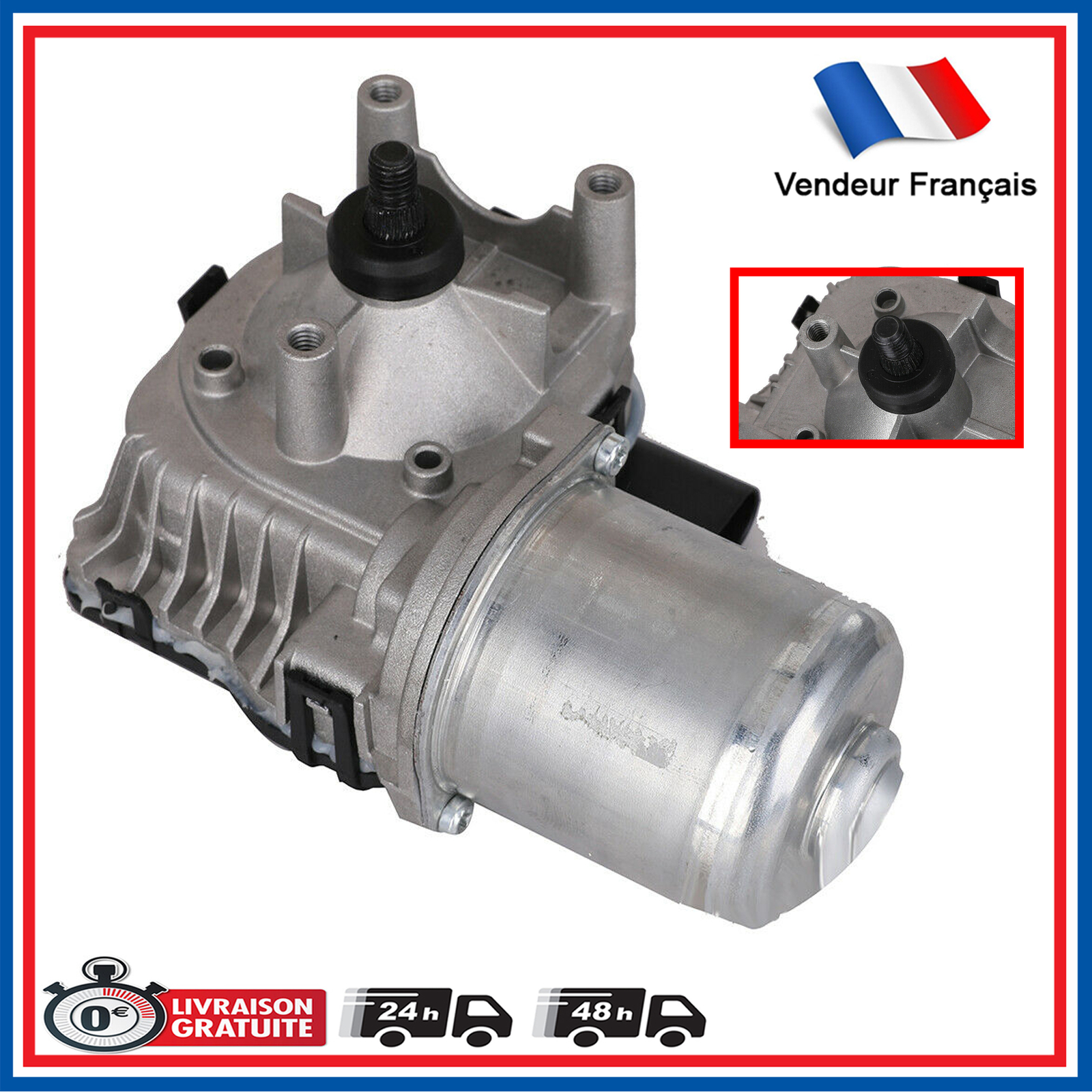 Moteur essuie-glace 1Q1955119B à balayage silencieux et double vitesse pour pluie