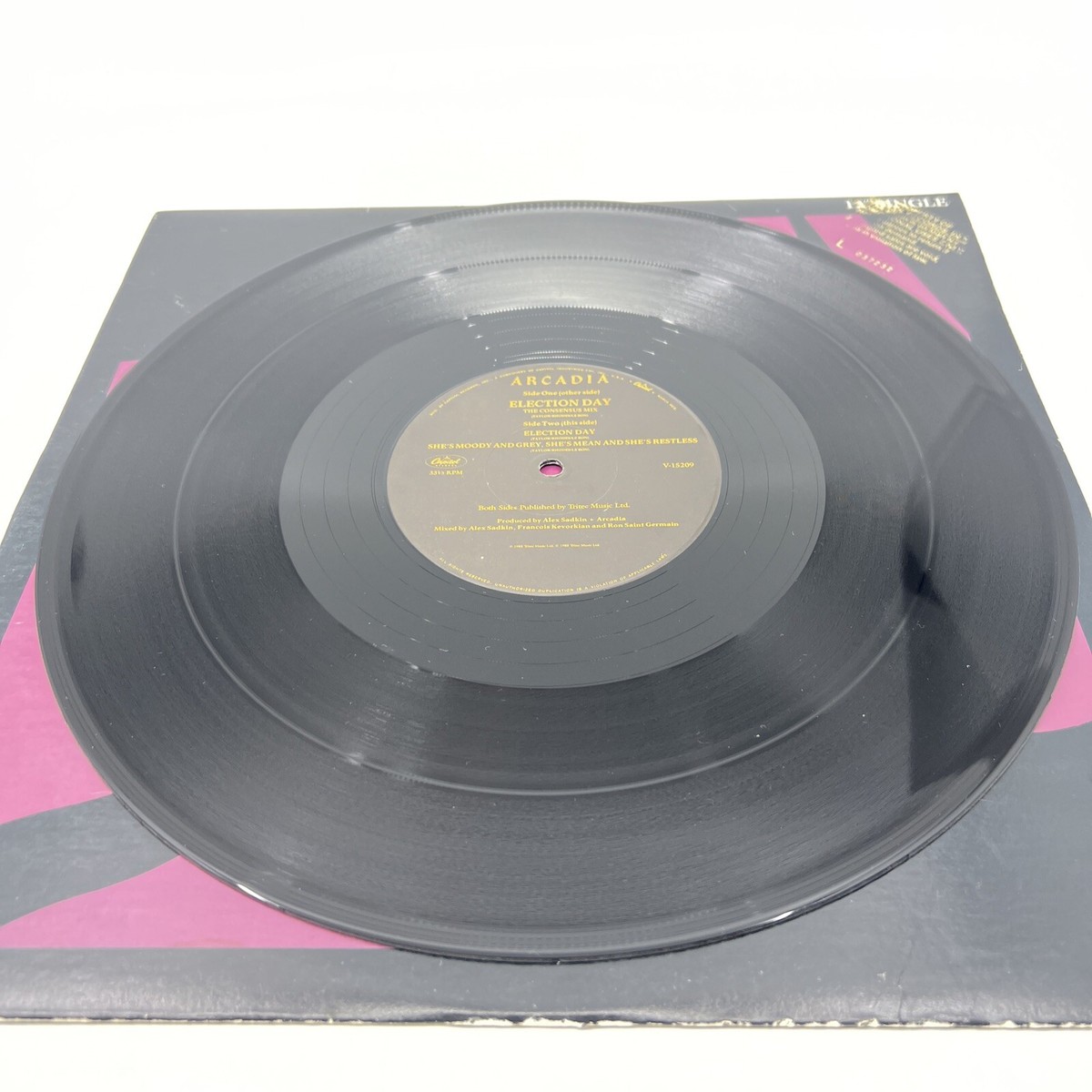 Arcadia 12 Inch Single Election Day Mix + 2 Others 1985 Record