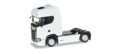 Herpa Echelle 1//87 Scania CS20 HD tracteur solo 2016 blanc Ho