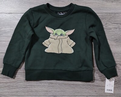 Star Wars Baby Yoda Sweater 2T Toddler Boys Green Pullover Shirt Long  Sleeve