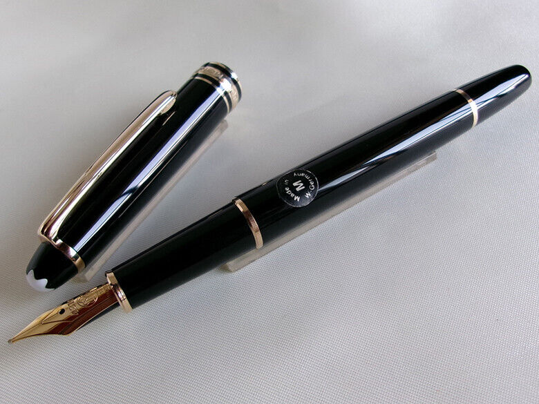 Montblanc Meisterstuck Classique 144 Fountain Pen Black GT Montblanc Meisterstuck Classique 144 Fountain Pen Black GT