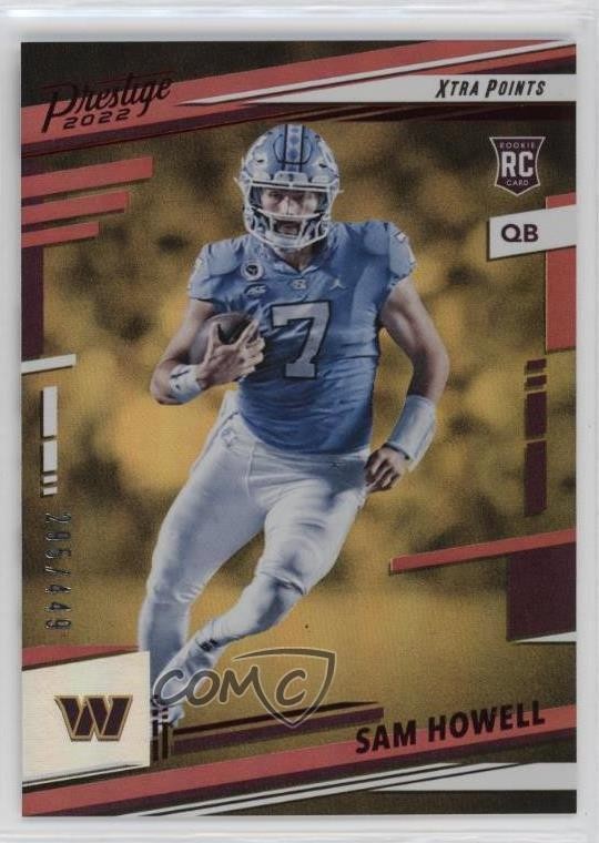 2022 Panini Prestige Rookies Xtra Points Premium Red 295/449 Sam Howell #305 6er