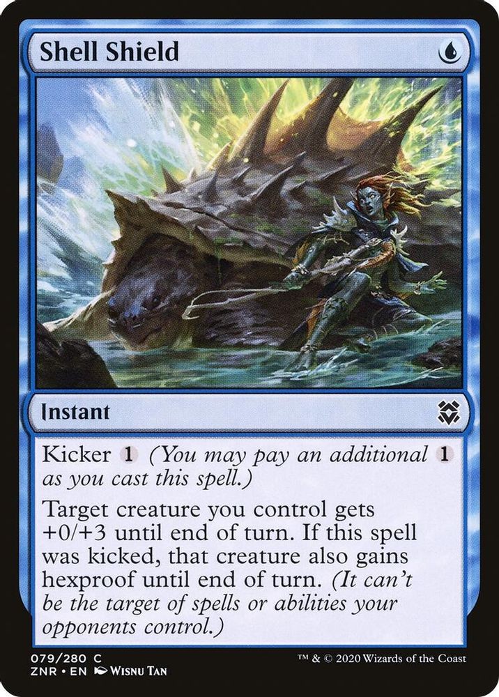 2020 Magic: The Gathering: Zendikar Rising Shell Shield (#79, C, Lightly Played)