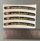 MARCHESINI FORGED MOTORCYCLE MOTORBIKE WHEEL RIM STICKERS DECALS X4