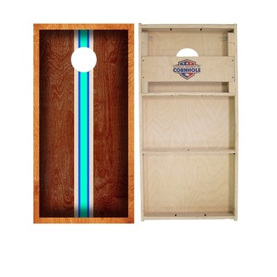 Cornhole Set Riv Surf Board WSOC Regulation Size Outdoor Lawn Game