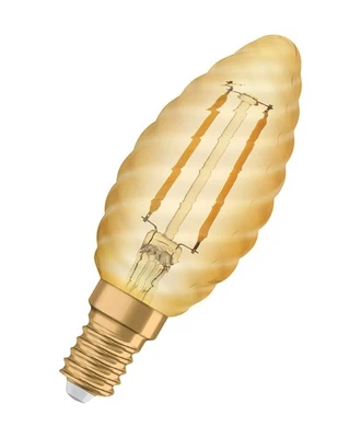 OSRAM LED-Lampen, Vintage-Edition, 12 Watts Ersatz, E14, B-shape, 2400 Kelvin, W - Bild 1 von 4