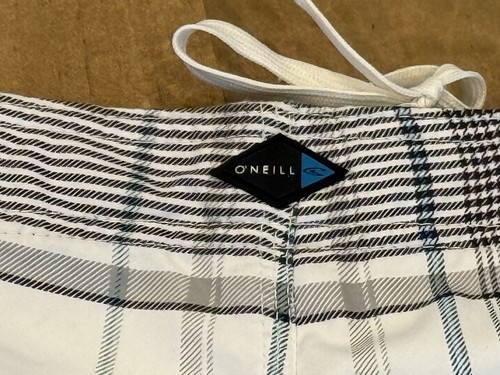O'Neill Boardshorts Herren 30 weiß kariert Cargotasche Badehose schwarz - Bild 8 von 10