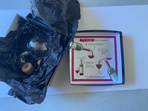 Gallicchio Glass Wine Aerator  In Box Excellent Condition - Bild 8 von 9