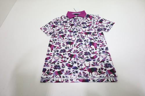 Greyson Golf Youth Animales Polo Boys Size Medium Arctic 953E New 01298174